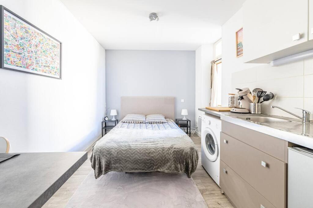 Le Thabor - Studio Confortable Rennes Bagian luar foto