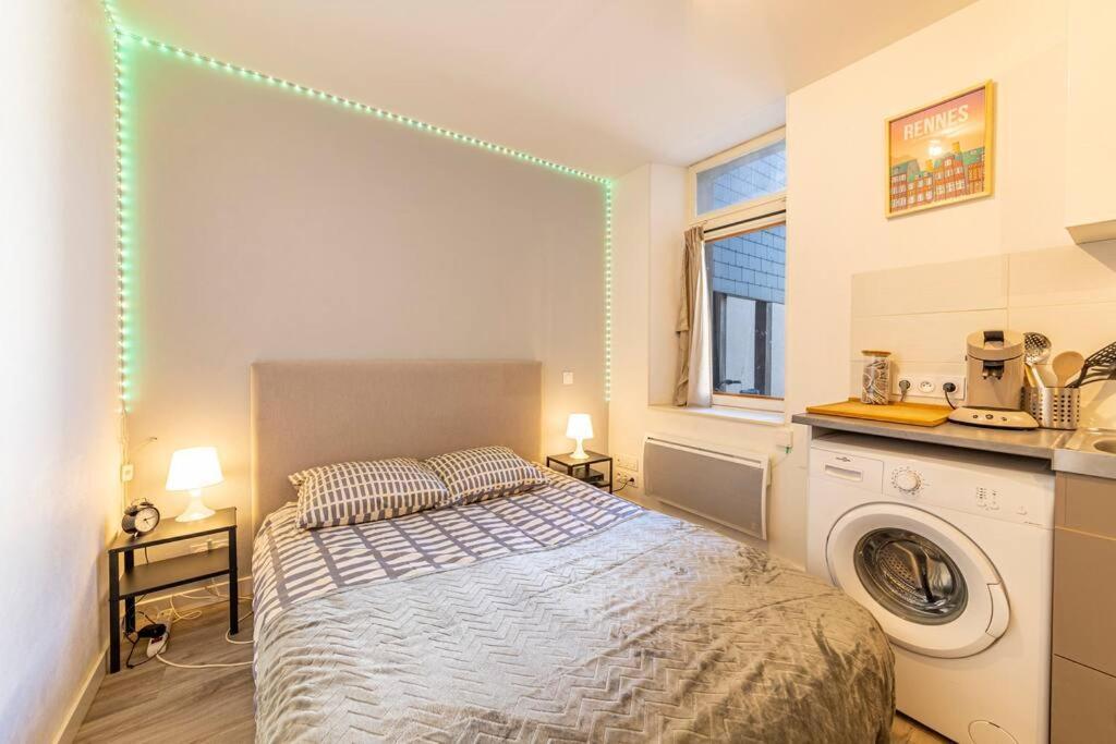 Le Thabor - Studio Confortable Rennes Bagian luar foto