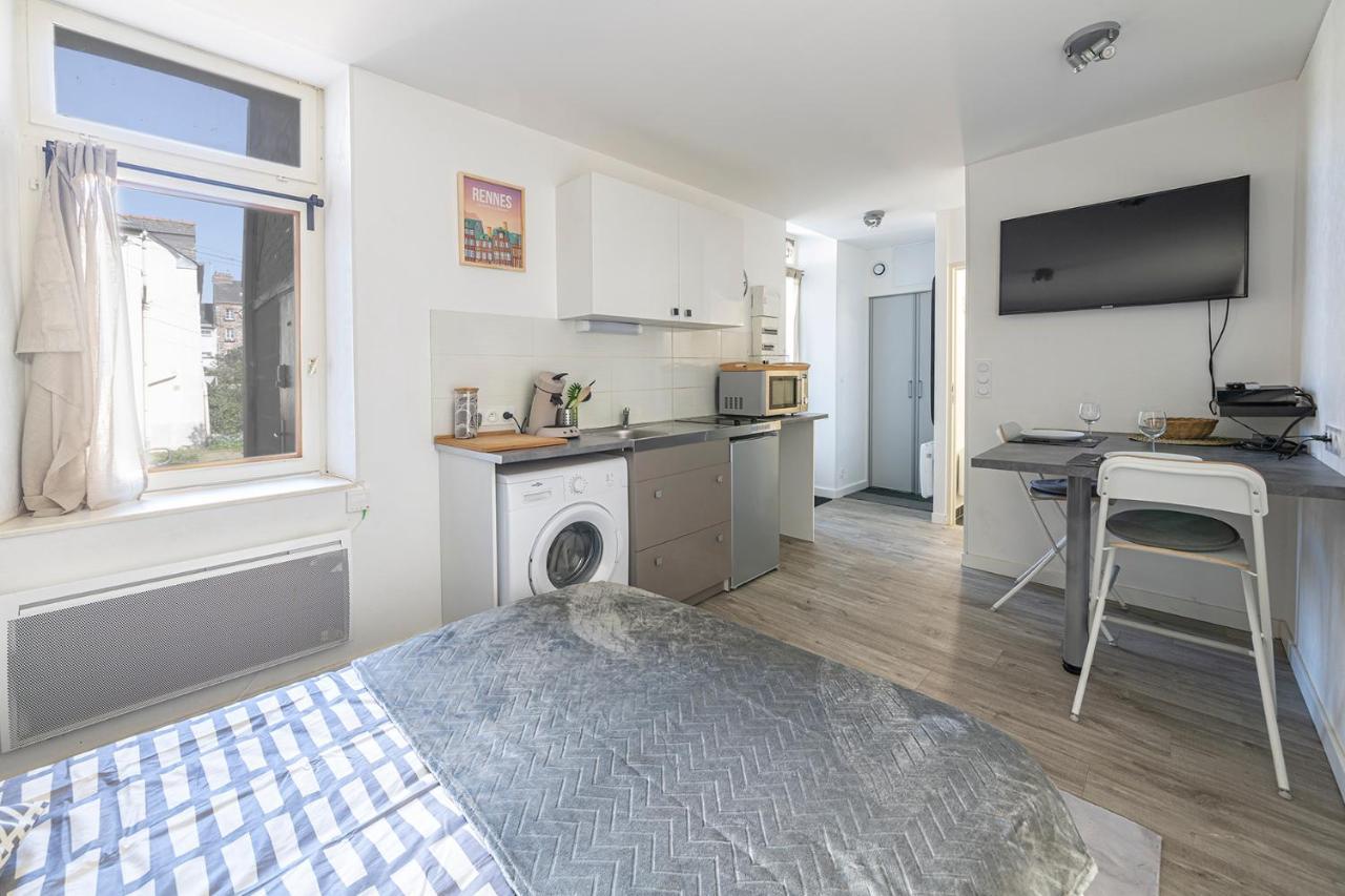 Le Thabor - Studio Confortable Rennes Bagian luar foto